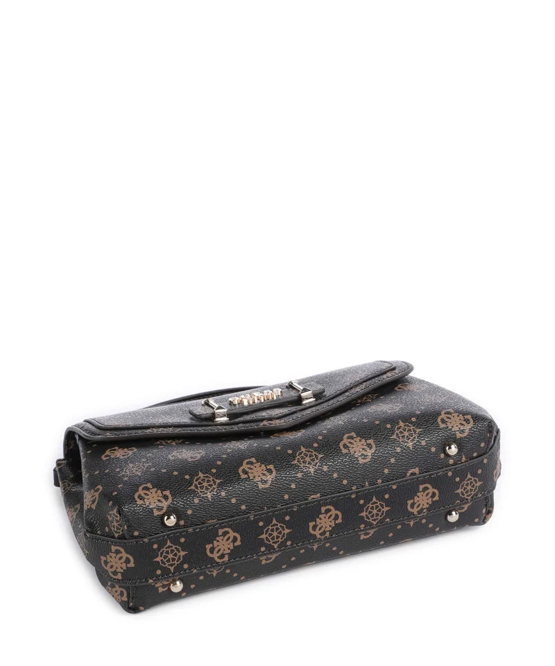 Guess Silia Schultertasche espresso logo
