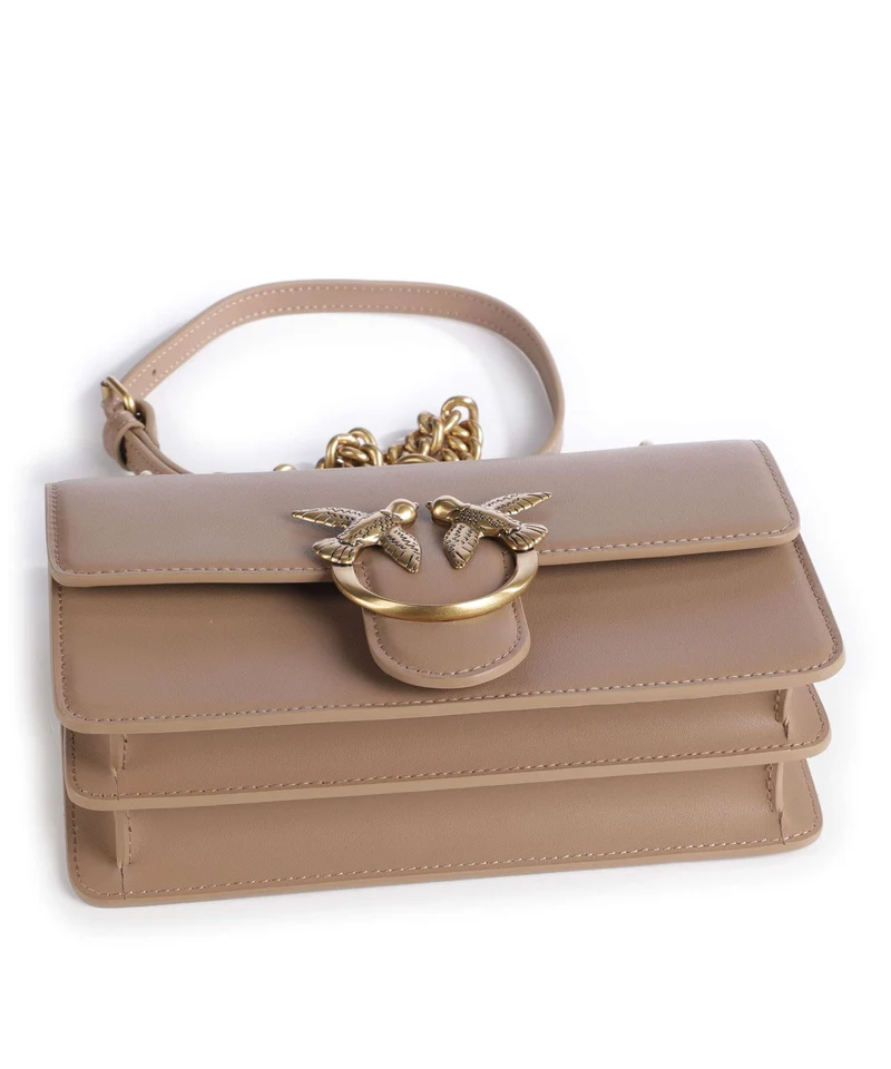 Pinko Love One Mini Schultertasche biscotto zenzero