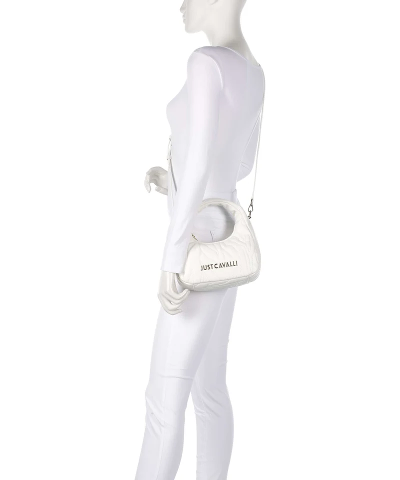 Just Cavalli Quilted Zebra Handtasche white