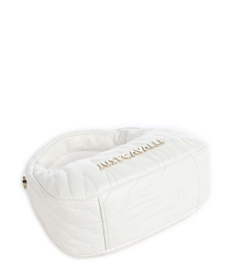 Just Cavalli Quilted Zebra Handtasche white