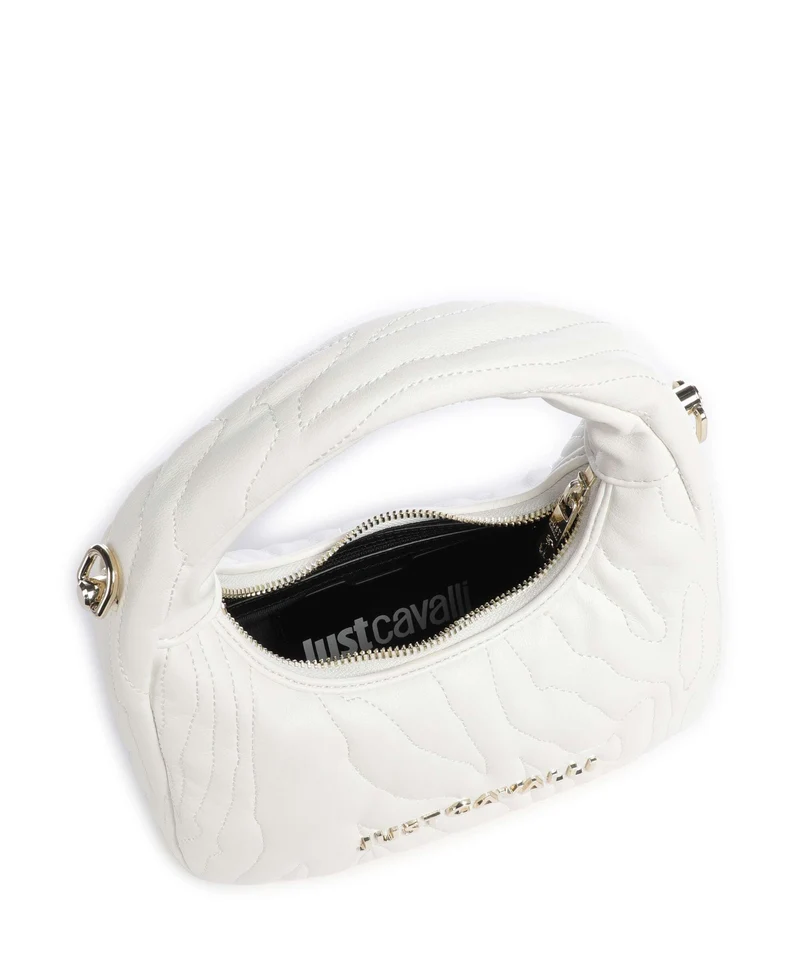 Just Cavalli Quilted Zebra Handtasche white