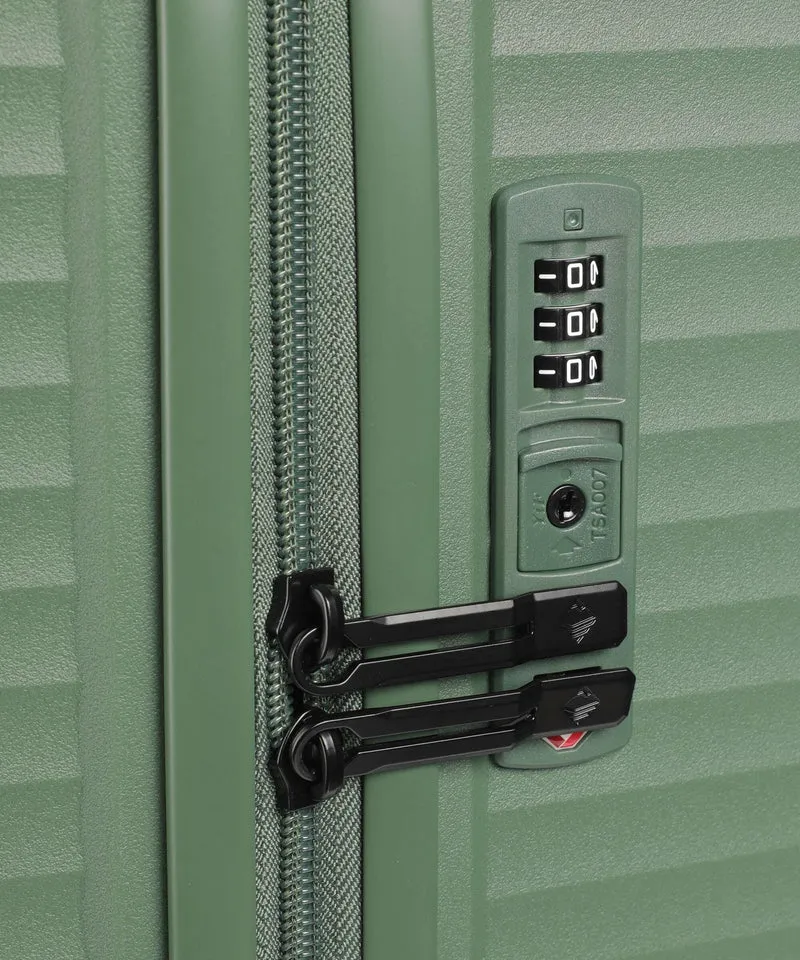 Travelite Air Stripe 4-Rollen Trolley green
