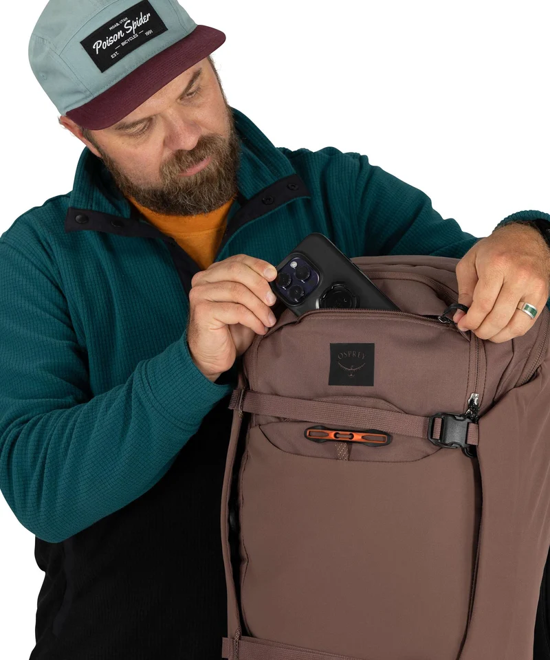 Osprey Metron 24 Wanderrucksack magma brown/goby orange