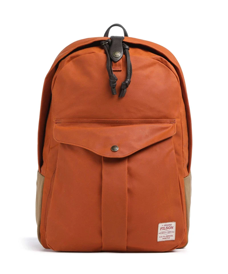 Filson Oil Finish Tin Cloth Journeyman Rucksack rust