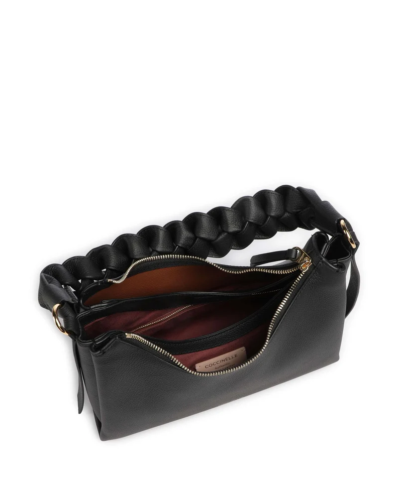 Coccinelle Boheme Grana Double Schultertasche noir/cognac