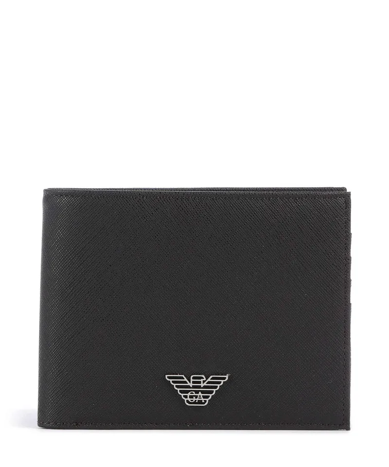 Emporio Armani Saffiano Animation Geldbörse ebony