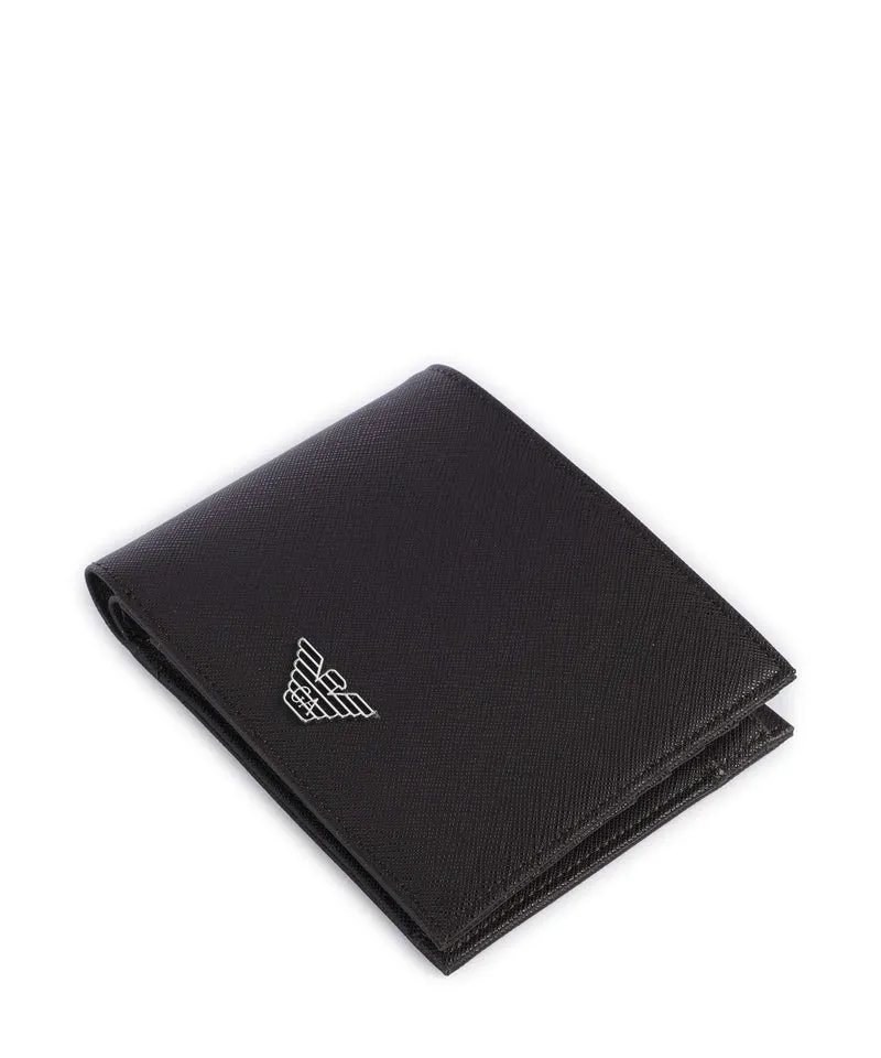 Emporio Armani Saffiano Animation Geldbörse ebony