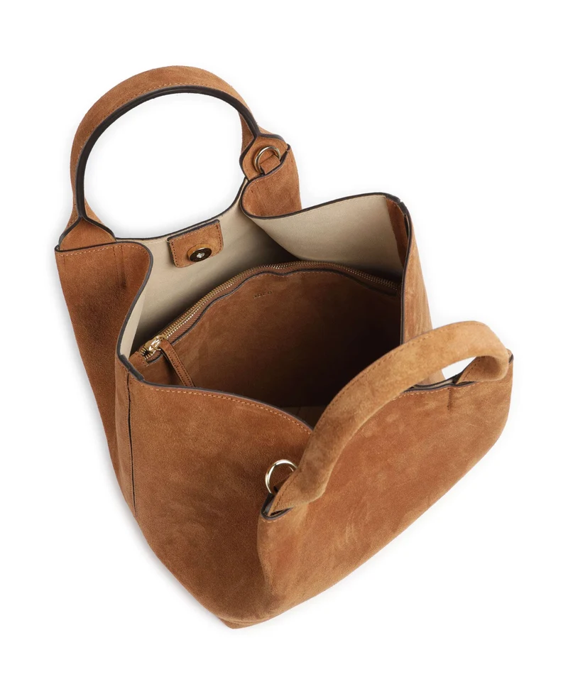 Abro Suede Essential Medium Handtasche cuoio
