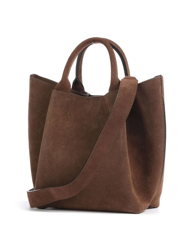 Abro Suede Essential Small Handtasche wood