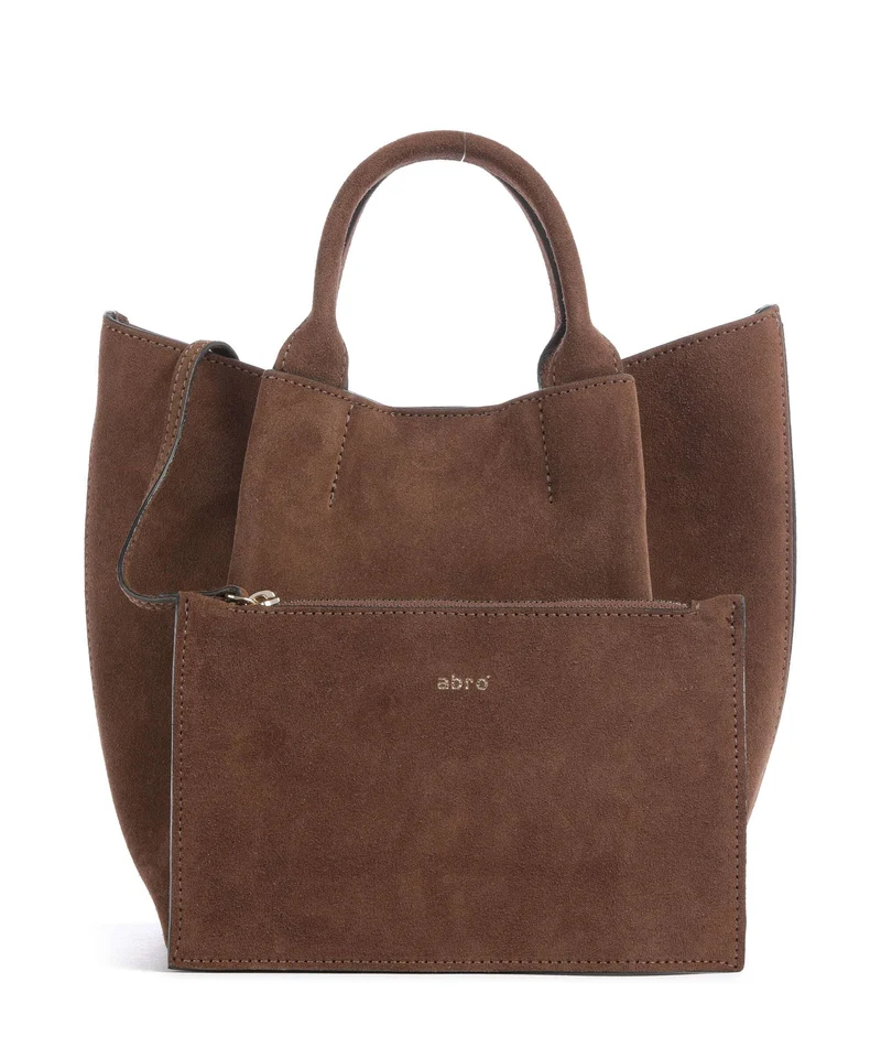 Abro Suede Essential Small Handtasche wood