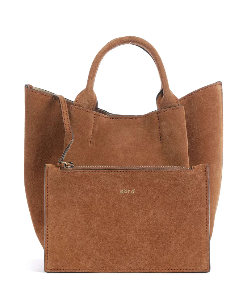 Abro Suede Essential Small Handtasche cuoio