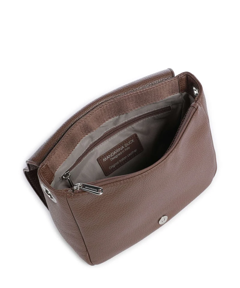 Mandarina Duck Mellow Leather Umhängetasche milk chocolate