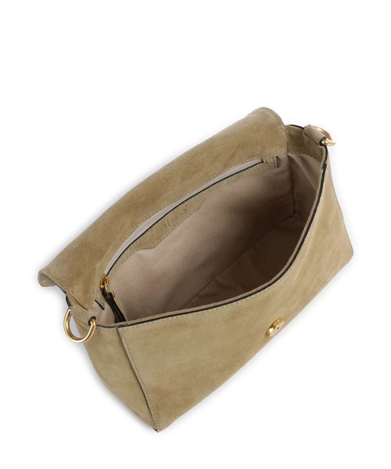 Abro Suede Temi Schultertasche mud