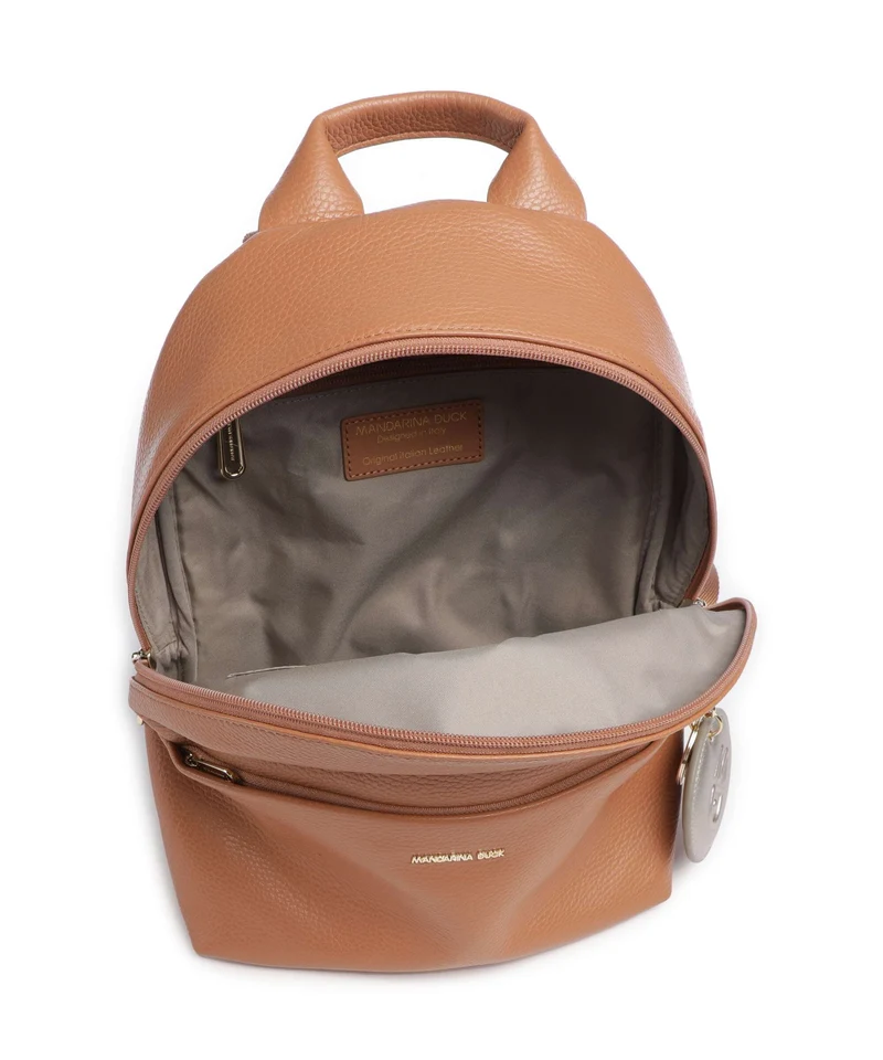 Mandarina Duck Mellow Leather Rucksack pecan nut