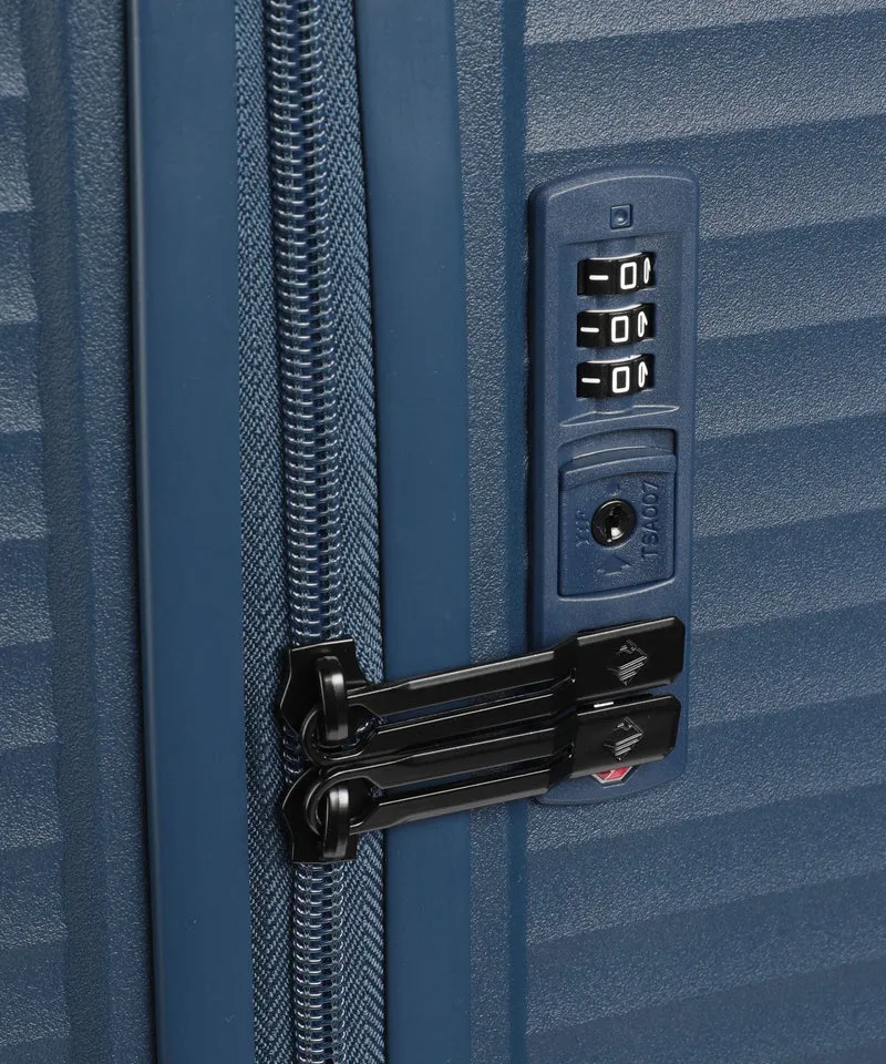 Travelite Air Stripe Slim 4-Rollen Trolley Set navy