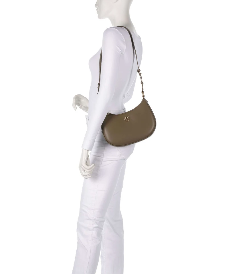 Pinko Half Moon Mini Schultertasche scricciolo/antique gold