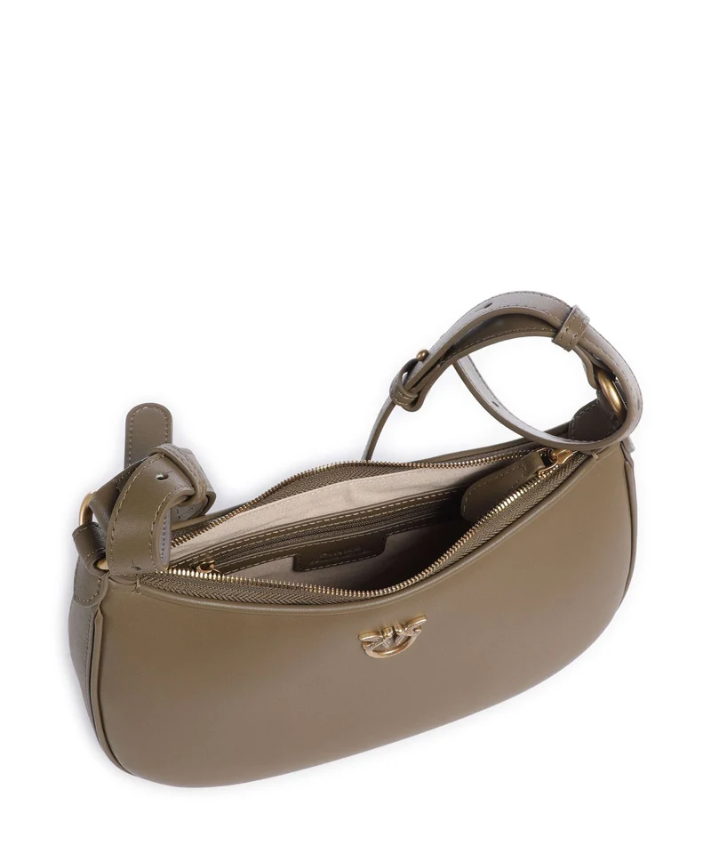 Pinko Half Moon Mini Schultertasche scricciolo/antique gold
