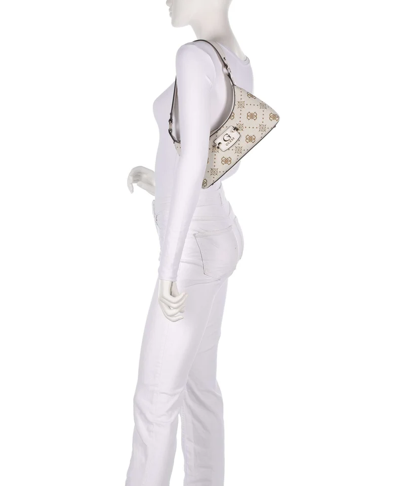 Guess Neda 4G Peony Logo Schultertasche offwhite logo