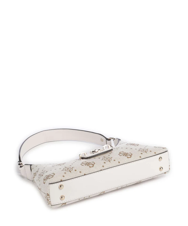 Guess Neda 4G Peony Logo Schultertasche offwhite logo