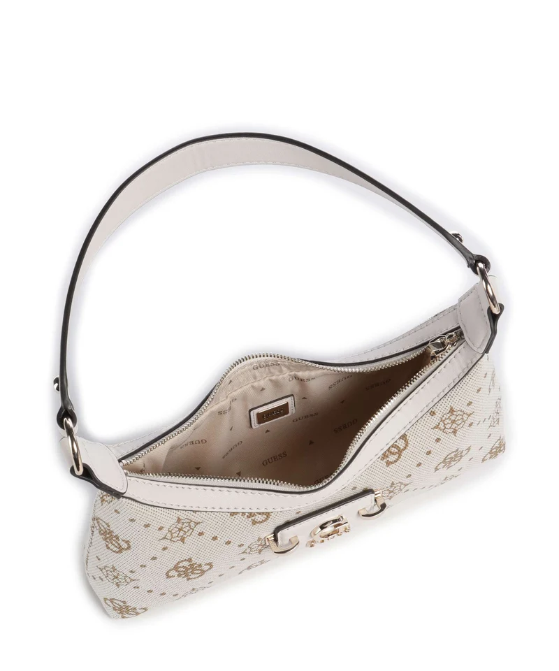 Guess Neda 4G Peony Logo Schultertasche offwhite logo