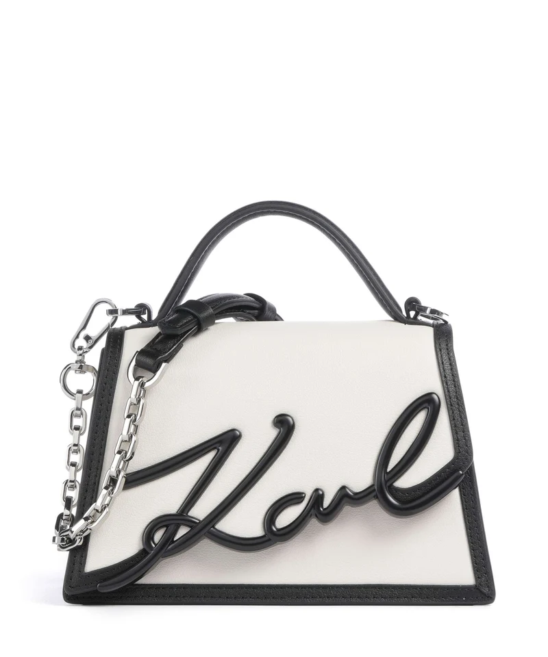 Karl Lagerfeld K/Signature 2.0 Umhängetasche white/black