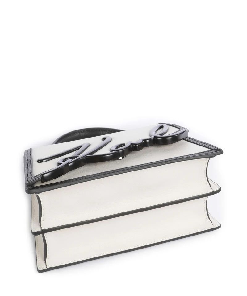Karl Lagerfeld K/Signature 2.0 Umhängetasche white/black
