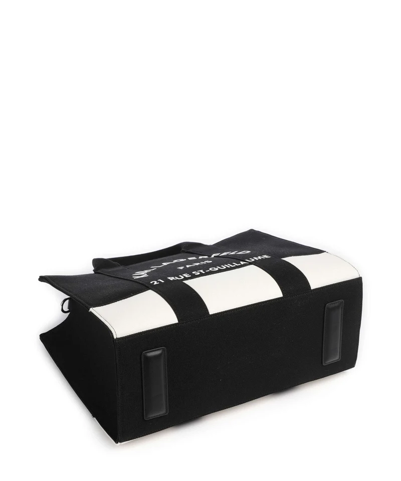 Karl Lagerfeld K/Rue St Guillaume Medium Handtasche cannoli cream/black