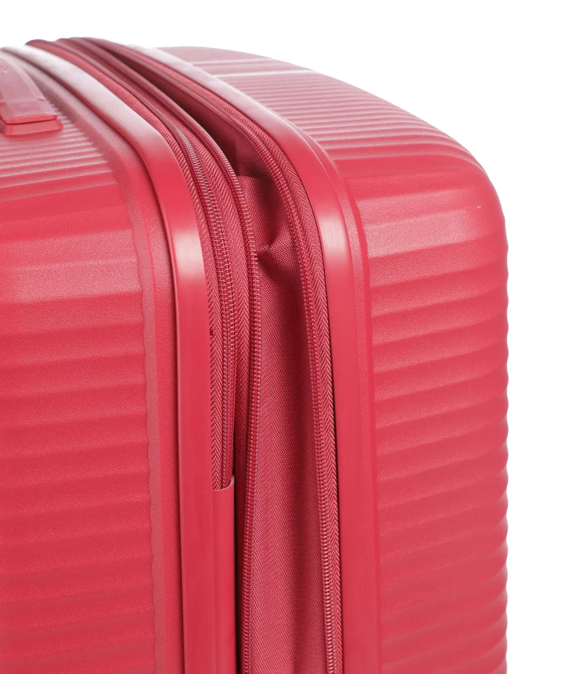 Travelite Air Stripe 4-Rollen Trolley Set red