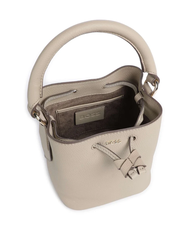 BOSS Lenah Bucket Handtasche light beige