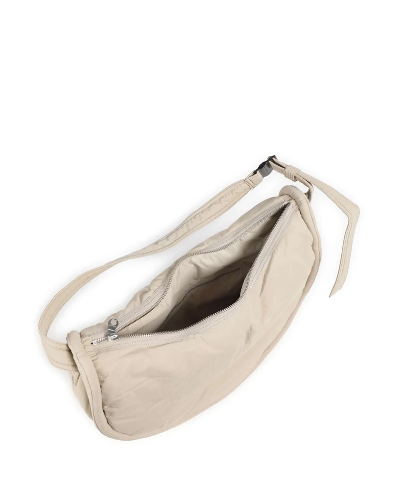 Sandqvist Curve L Beuteltasche beige