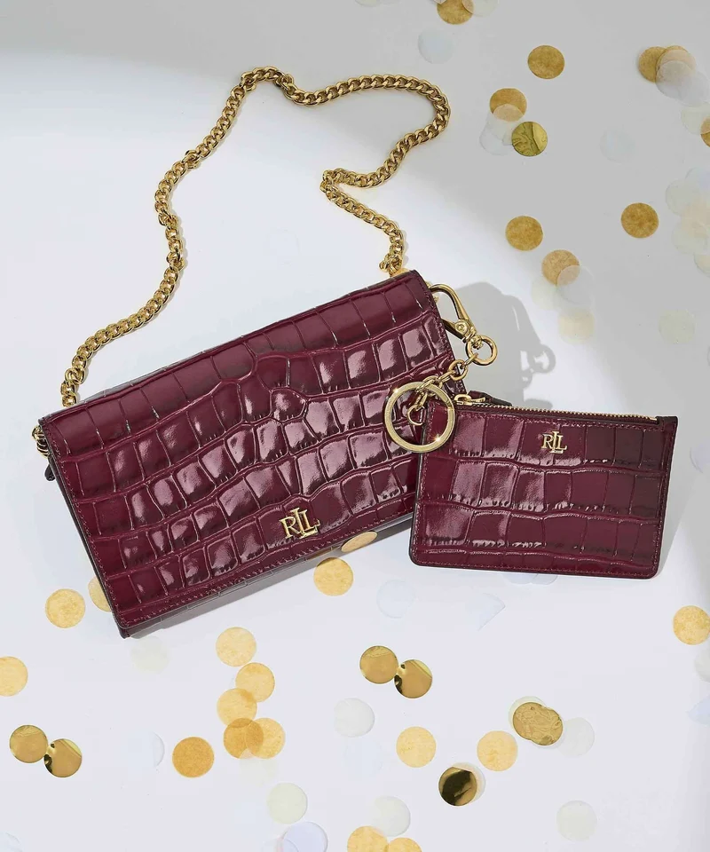Lauren Ralph Lauren Adair II Large Geldbörse dark garnet