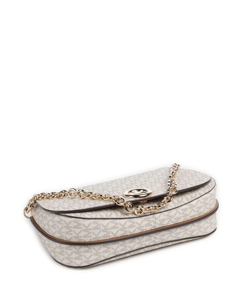 Michael Kors Nolita Medium Schultertasche vanilla/acorn