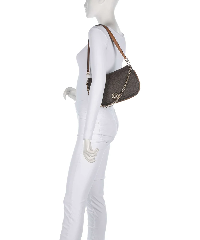 Michael Kors Nolita Medium Schultertasche brown/acorn