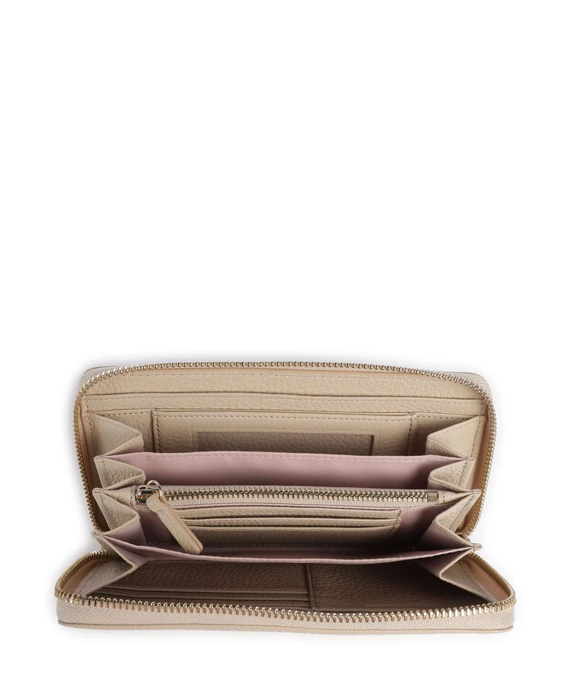Coccinelle Metallic Soft Geldbörse sandshell