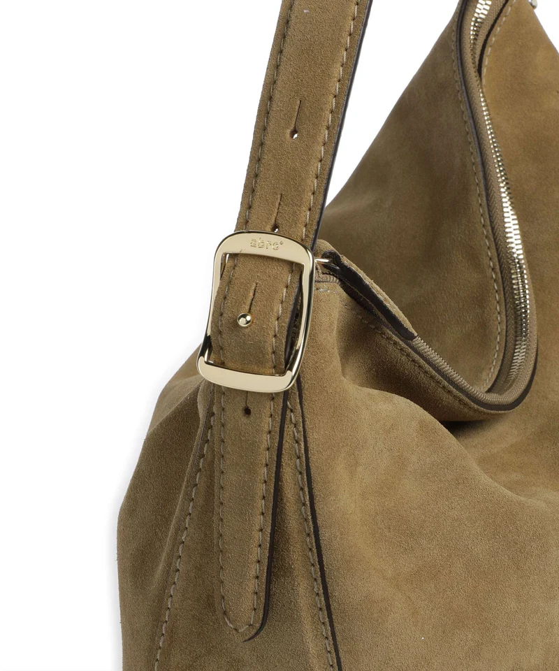Abro Suede Carina Beuteltasche mud
