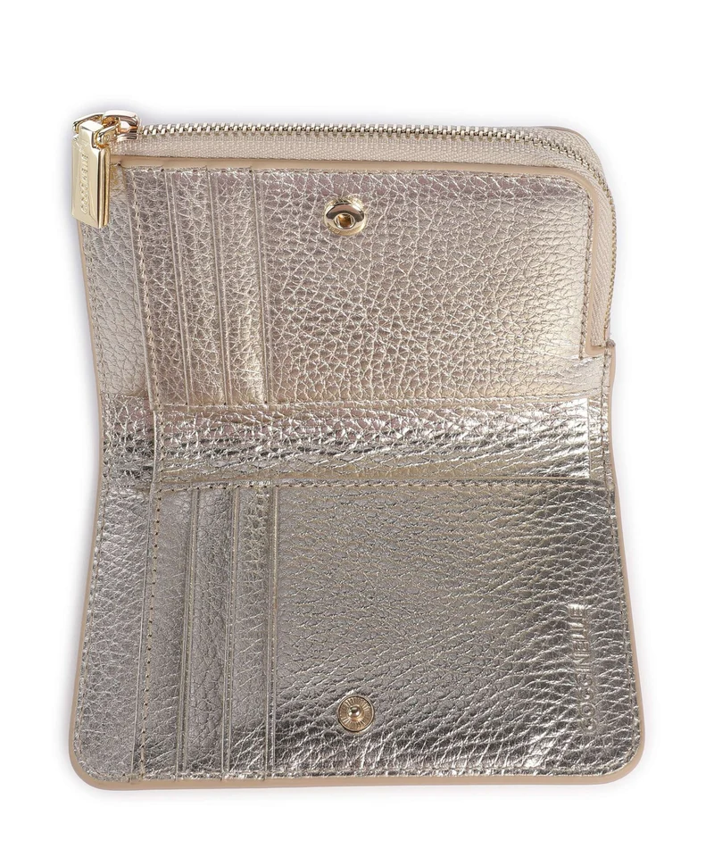 Coccinelle Metallic Soft Geldbörse pale gold