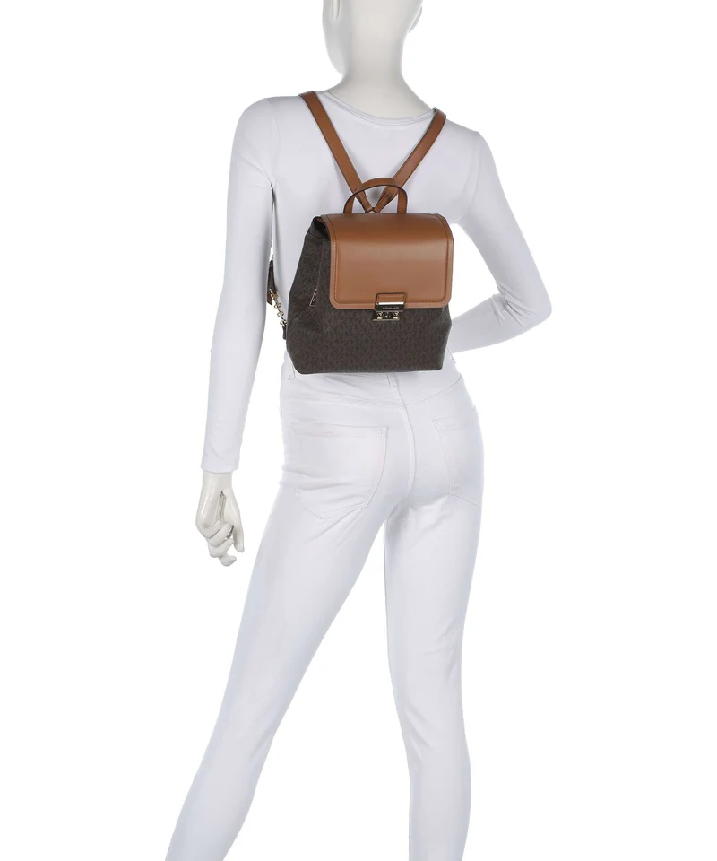 Michael Kors Tribeca Small Rucksack brown/acorn