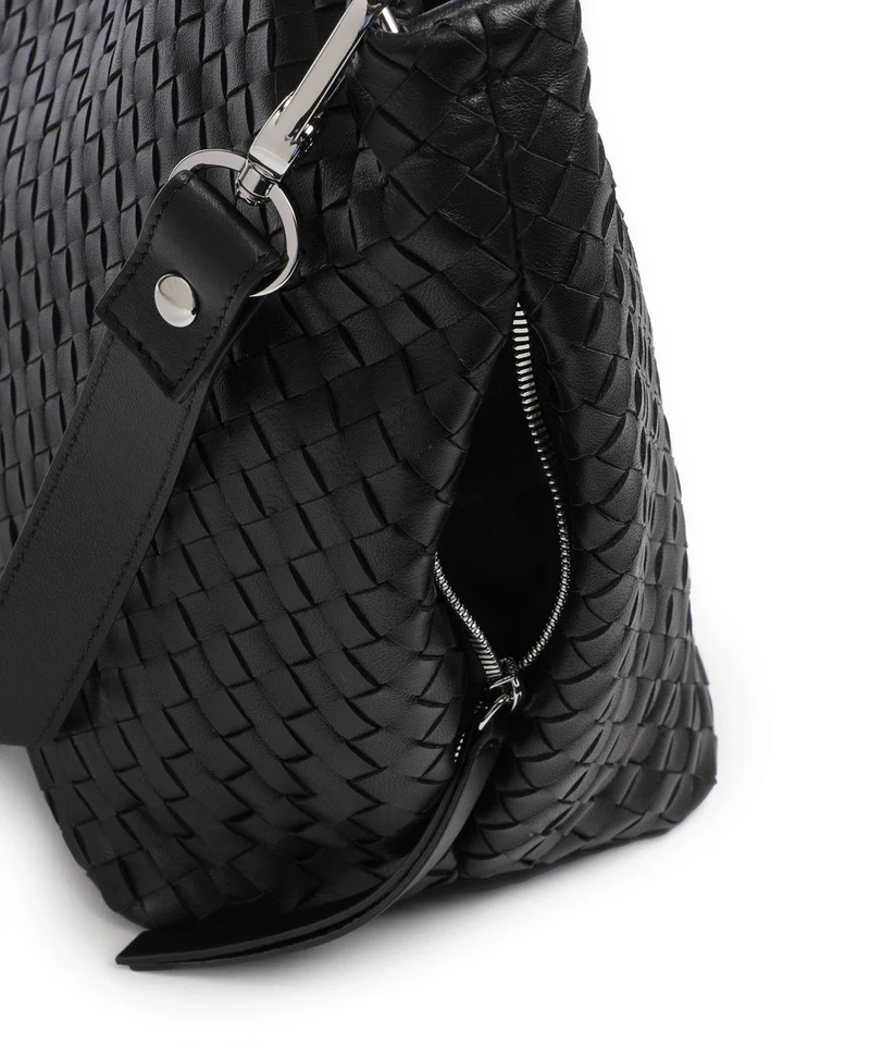 Abro Piuma Ebony Beuteltasche black/nickel