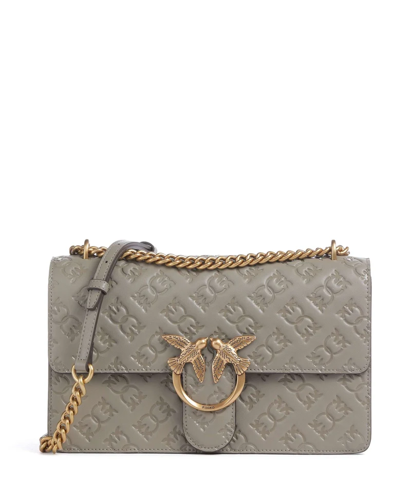 Pinko Love One Classic Schultertasche noce/antique gold