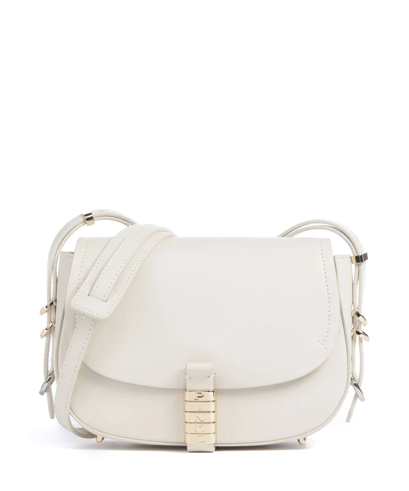 Pinko Saddle Mini Umhängetasche bianco seta/gold/nike