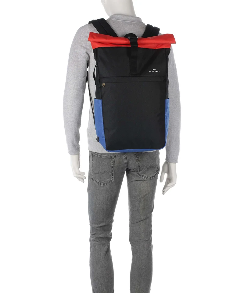 Doughnut Reborn Jetpack Rolltop Rucksack black/grapefruit
