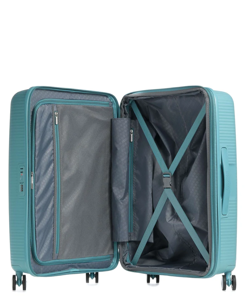 American Tourister Soundbox 4-Rollen Trolley turquoise tonic