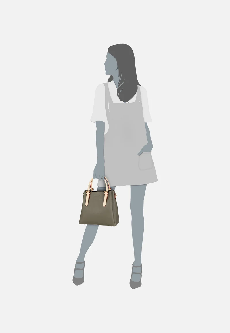 Ella Top Handle M Olive - Henkeltasche