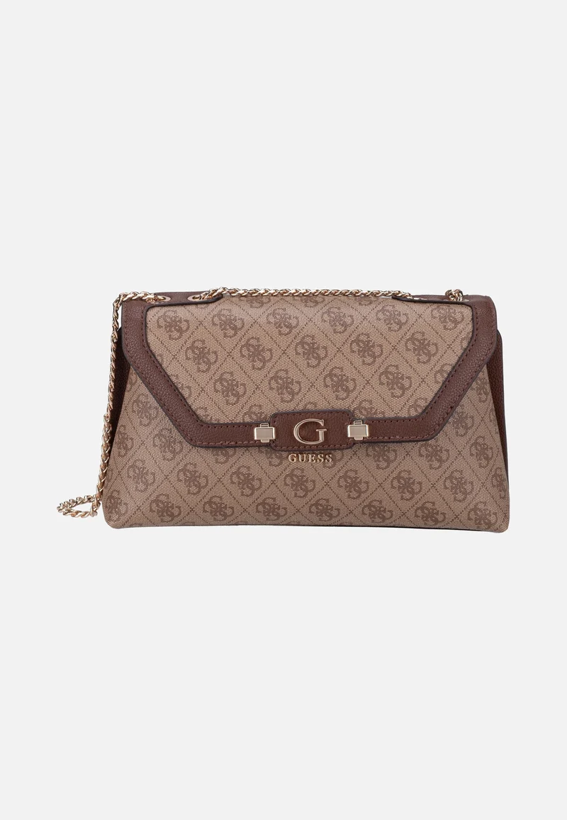 Lindsey Convertible Flap 49210 Latte Logo - Crossbody Bag