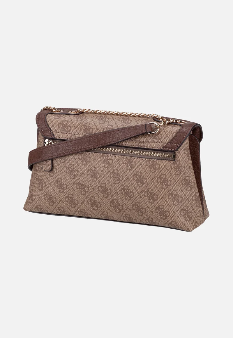 Lindsey Convertible Flap 49210 Latte Logo - Crossbody Bag