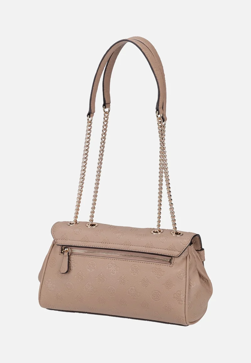 Ella Logo Convertible Flap 46210 Beige Logo - Abendtasche