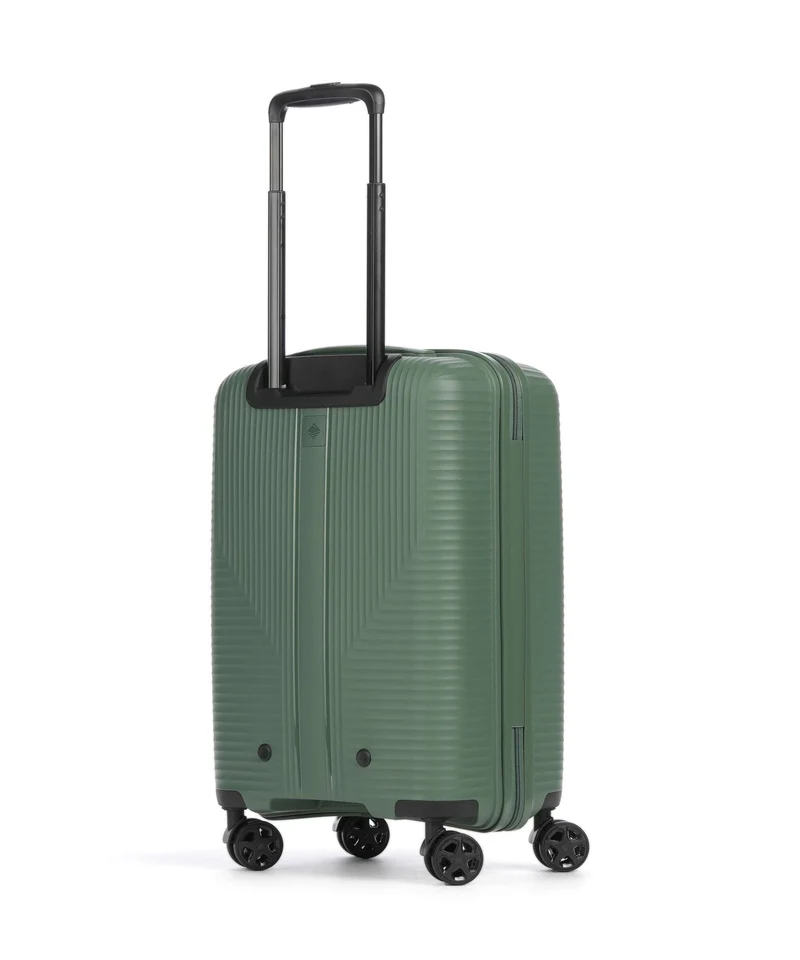 Travelite Air Stripe Slim 4-Rollen Trolley green