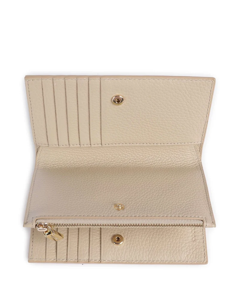 Coccinelle Metallic Soft Geldbörse sandshell
