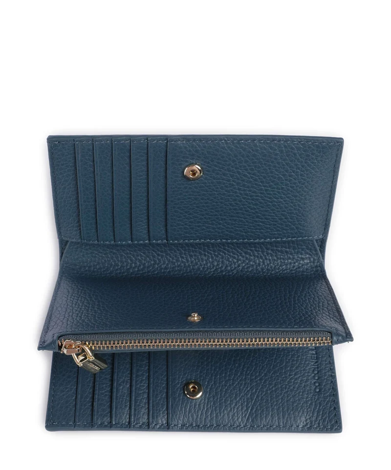 Coccinelle Metallic Soft Geldbörse deep blue