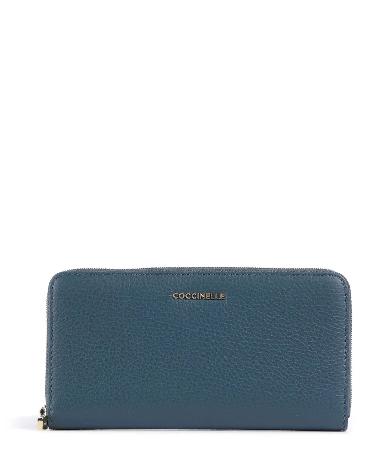 Coccinelle Metallic Soft Geldbörse deep blue